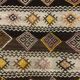 Vintage Turkish Kilim 222x190 cm wool kelim rug Beige, Brown, Black, Large