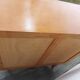 Commode vintage bois, galon blanc