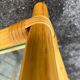 Pair of rattan and glass side tables – 1970s vintage style