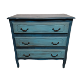 Commode cérusé bleu