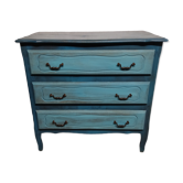 Commode cérusé bleu