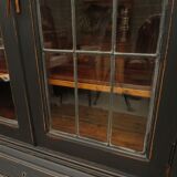Black writing bureau bookcase