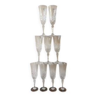 Vintage champagne flutes