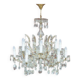 Lustre en cristal, France, première moitié du 20ème siècle