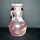 Antique amphora vase in iridescent pink blown glass – Murano, Italy, 20th century