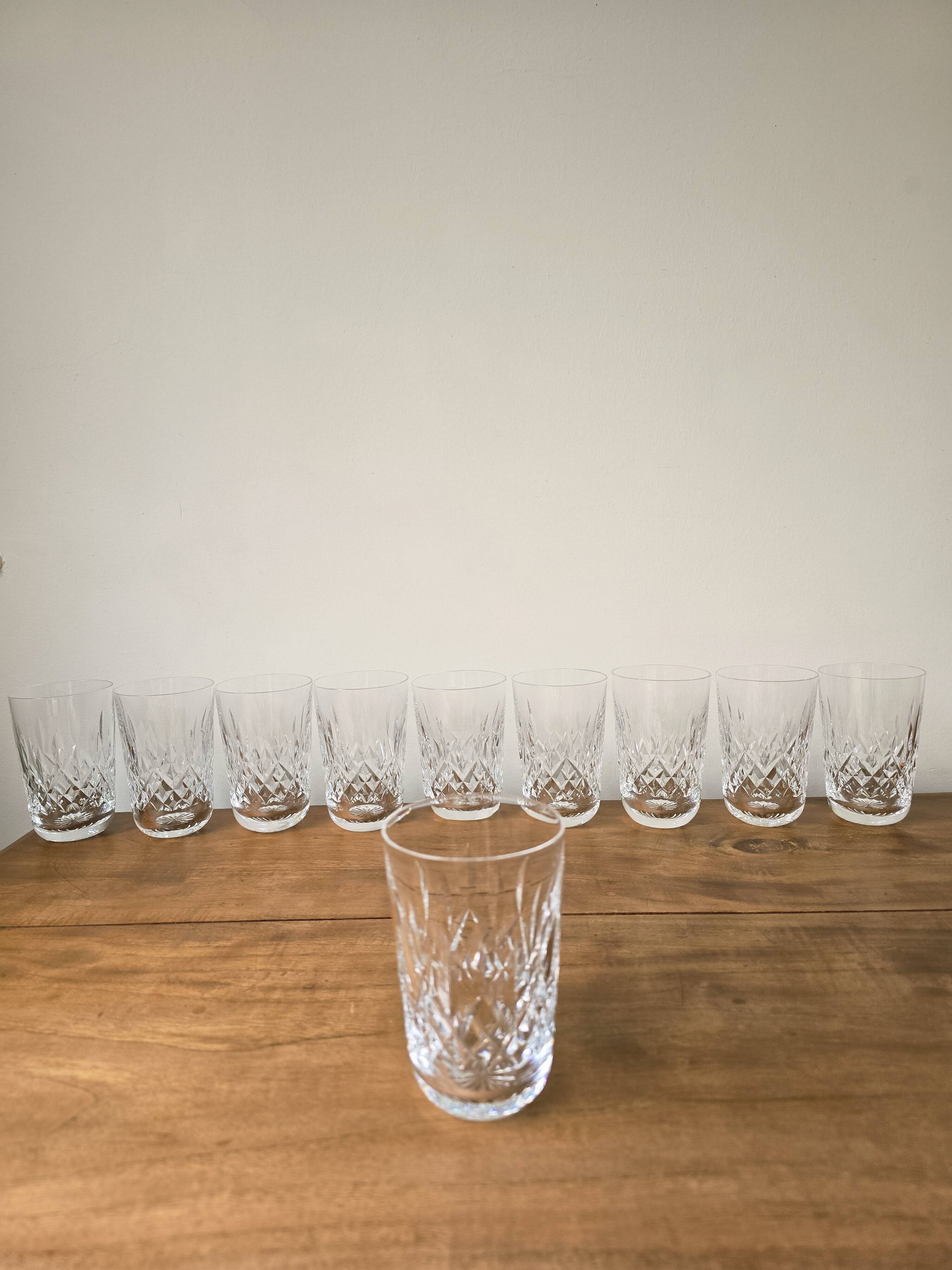 Ten-10 tumblers Waterford Lismore