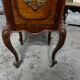 Table de chevet française style Louis XV avec plateau en marbre