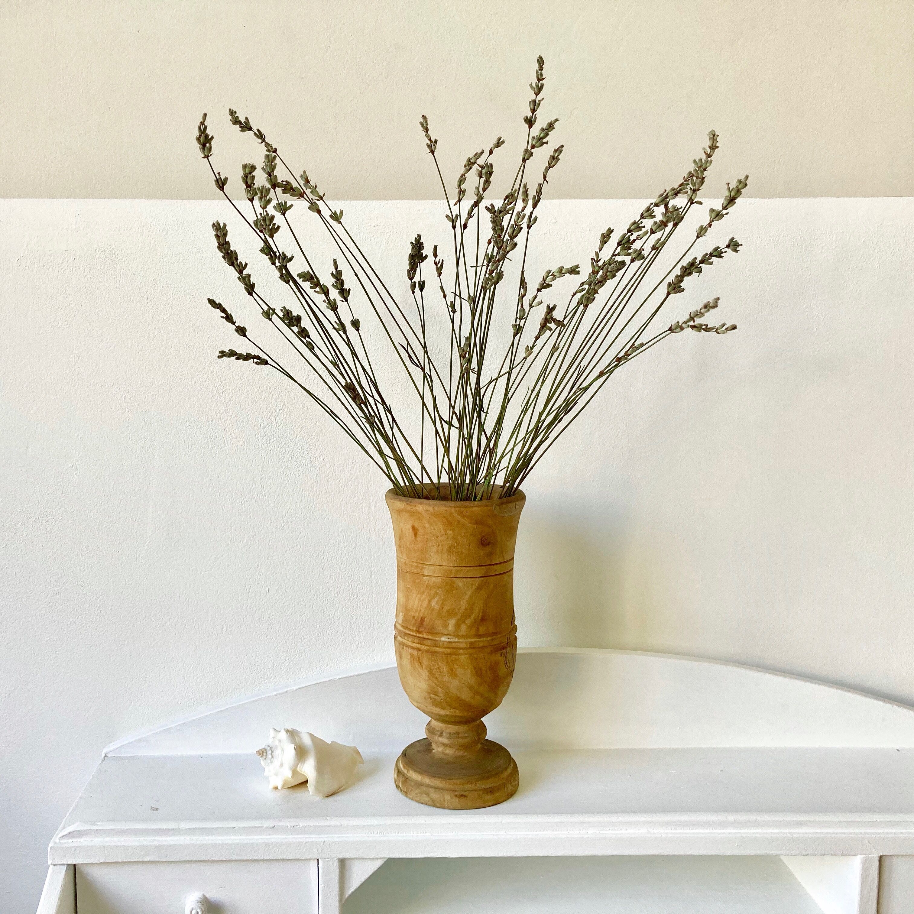 Raw wooden vase 19cm