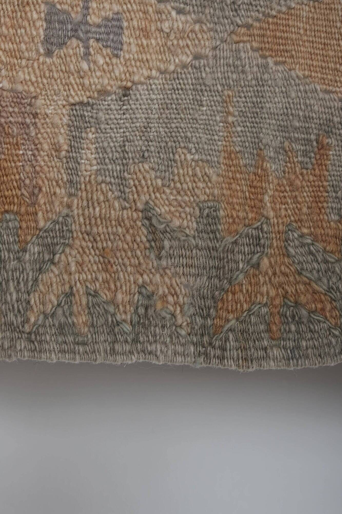 Vintage Turkish hallway rug 123x367 cm