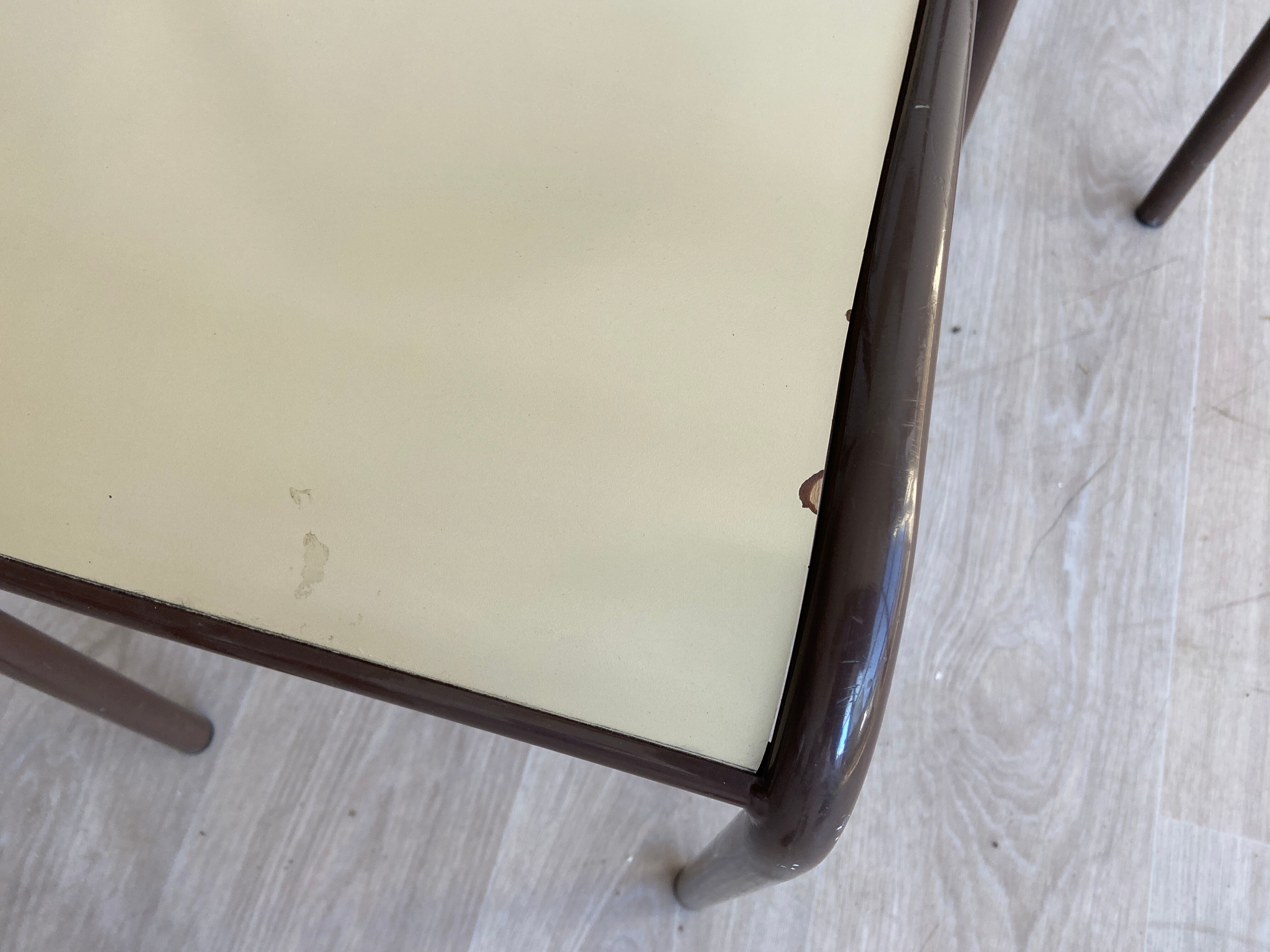 Set of 6 industrial chairs 1980