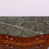 Louis XV Dutch Checkerboard Inlay Chest of Drawers, 1960s