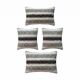 Set of 4 vintage kilim cushion covers 41x41 cm