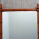 Grand miroir bambou vintage années 20