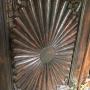 Armoire du Rajasthan teck sculpté