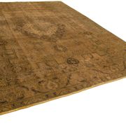 Tapis de laine jaune persan surteint 293 cm x 380 cm