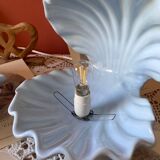 Rare pair of vintage shell lamps