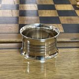 Silver metal napkin ring