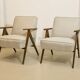 Pair of vintage armchairs design year 60 in oak