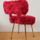 70s faux-fur chair