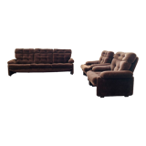 3-seater sofa and 2 armchairs from the 70s – coronado & tobia scarpa for b&b ialia