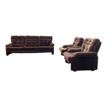 3-seater sofa and 2 armchairs from the 70s – coronado & tobia scarpa for b&b ialia