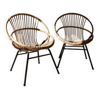 Dirk Van Sliedregt Lounge Chair: Pair of children's armchairs