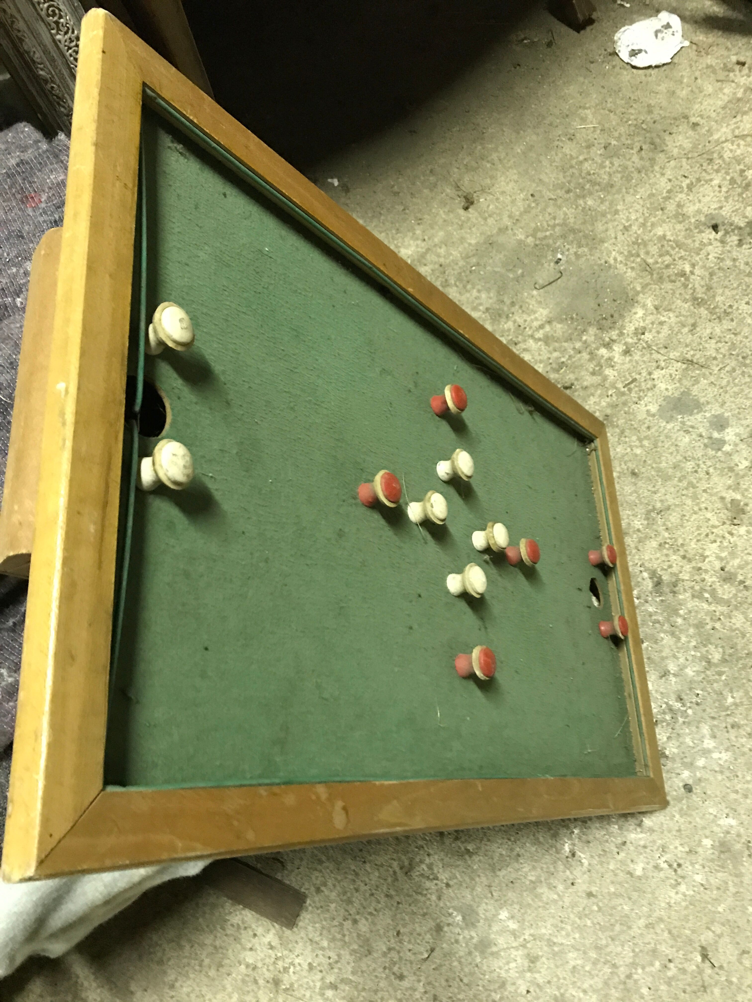 Old pool table