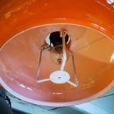 Vintage orange opaline hanging lamp