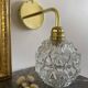 Pair of vintage globe wall sconces