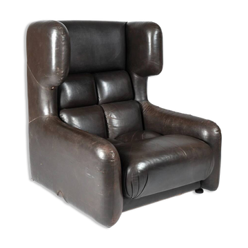 Fauteuil en cuir par Zbyněk Hřivnáč