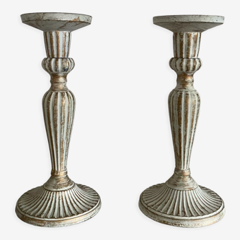 Two candle holders