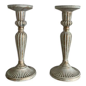 Two candle holders