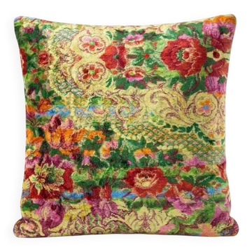 Vintage velvet cushion cover 61x61 cm