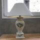 Antique lamp foot in Moustiers porcelain