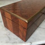 19th century marked wooden box