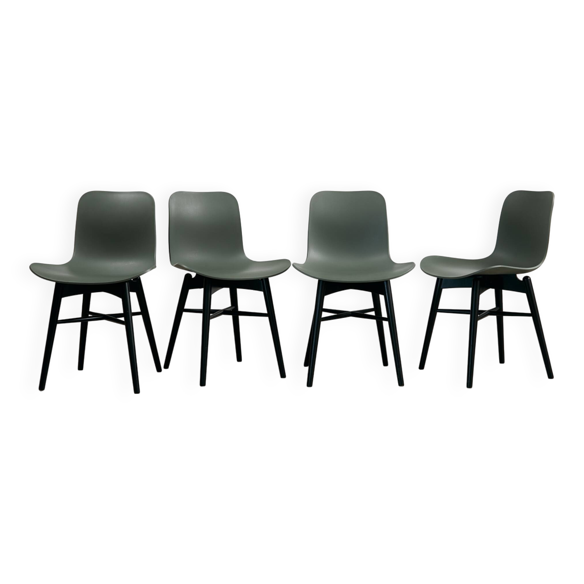 Set of Four 'Langue' Dining Chairs by Rune Krøjgaard and Knut Bendik Humlevik for NORR11, 2011