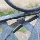 Banc de jardin en fer ancien