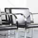 Ensemble de 6+1 chaises Mies van der Rohe Brno noir Bauhaus