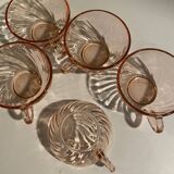 Set of 5 small glass cups