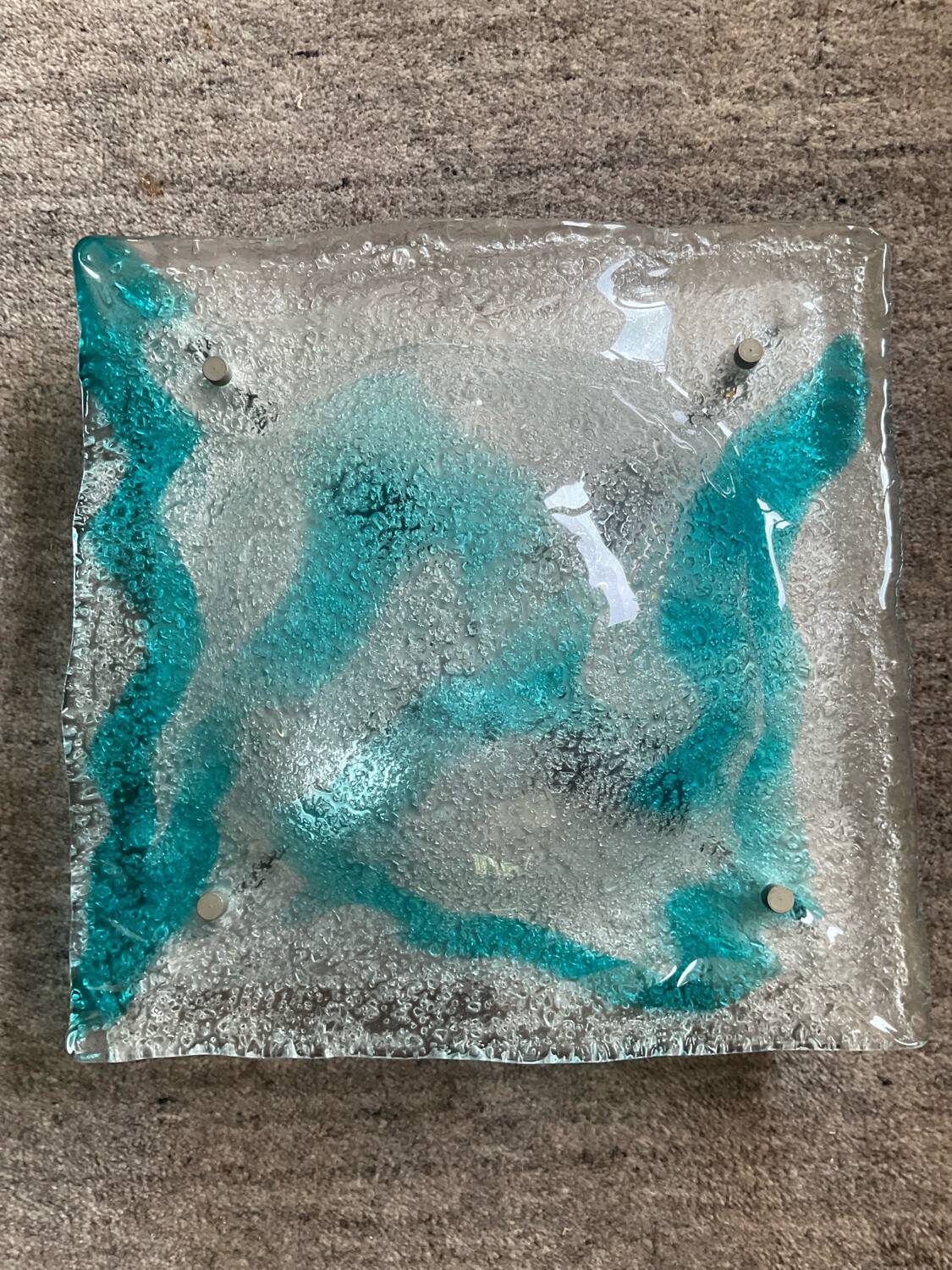 Applique Murano Mazzega en pâte de verre années 70