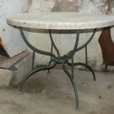Outdoor round table, garden year 1950