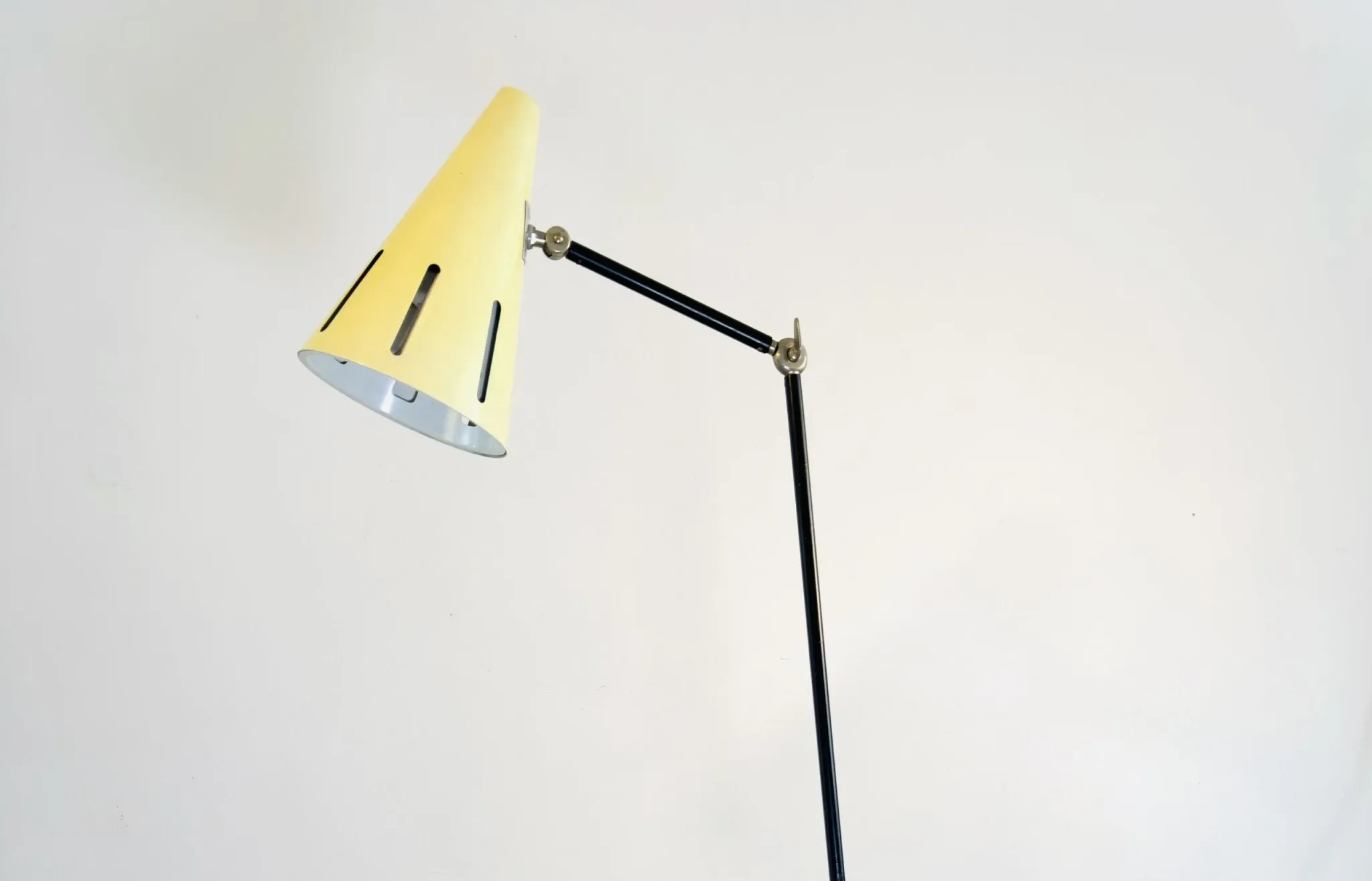 No. 12 Sun Series (Zonneserie) Floor Lamp By H. Busquet For Hala Zeist, The Netherlands, 1950S