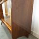 Donker vintage fineer design vitrinekast Jirak, boekenkast