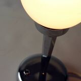 Art Deco table lamp in chrome and glass, Czechoslovakia 1940s