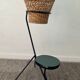 Vintage metal tripod plant holder and formica 60s