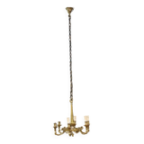 Lustre en bronze 6 feux des années 1950