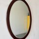 Antique Oval Mahogany Wall Mirror