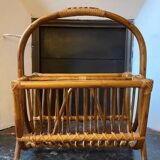 Bamboo magazine rack, 1960s