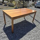 Vintage rectangular extendable teak table from the 60s