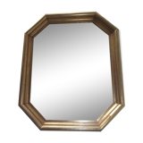 Miroir octogonale doré 46x56cm